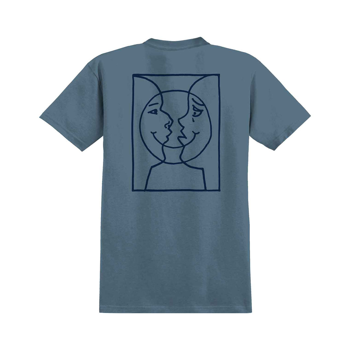 Krooked Moonsmile Short Sleeve T-Shirt (Raw Slate) - Apple Valley Emporium