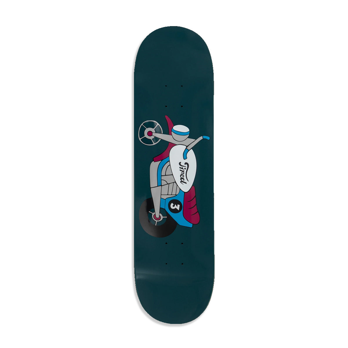 Tired Moto Sports Skateboard Deck 8.25" - Apple Valley Emporium
