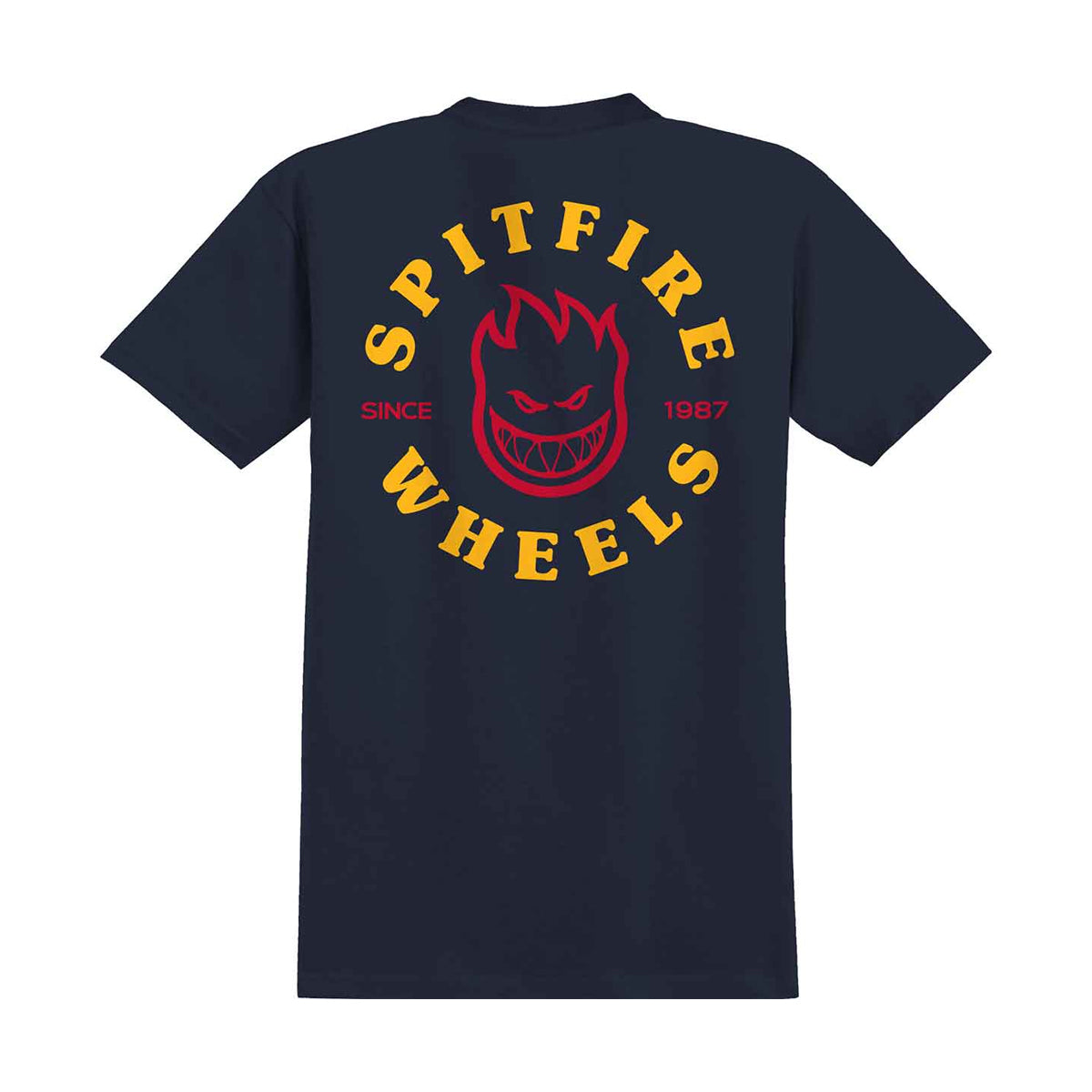 Spitfire Bighead Classic Short Sleeve Pocket T-Shirt (Navy) - Apple Valley Emporium