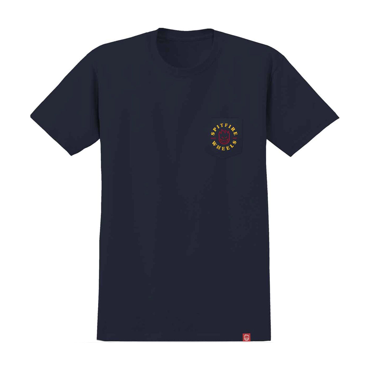 Spitfire Bighead Classic Short Sleeve Pocket T-Shirt (Navy) - Apple Valley Emporium