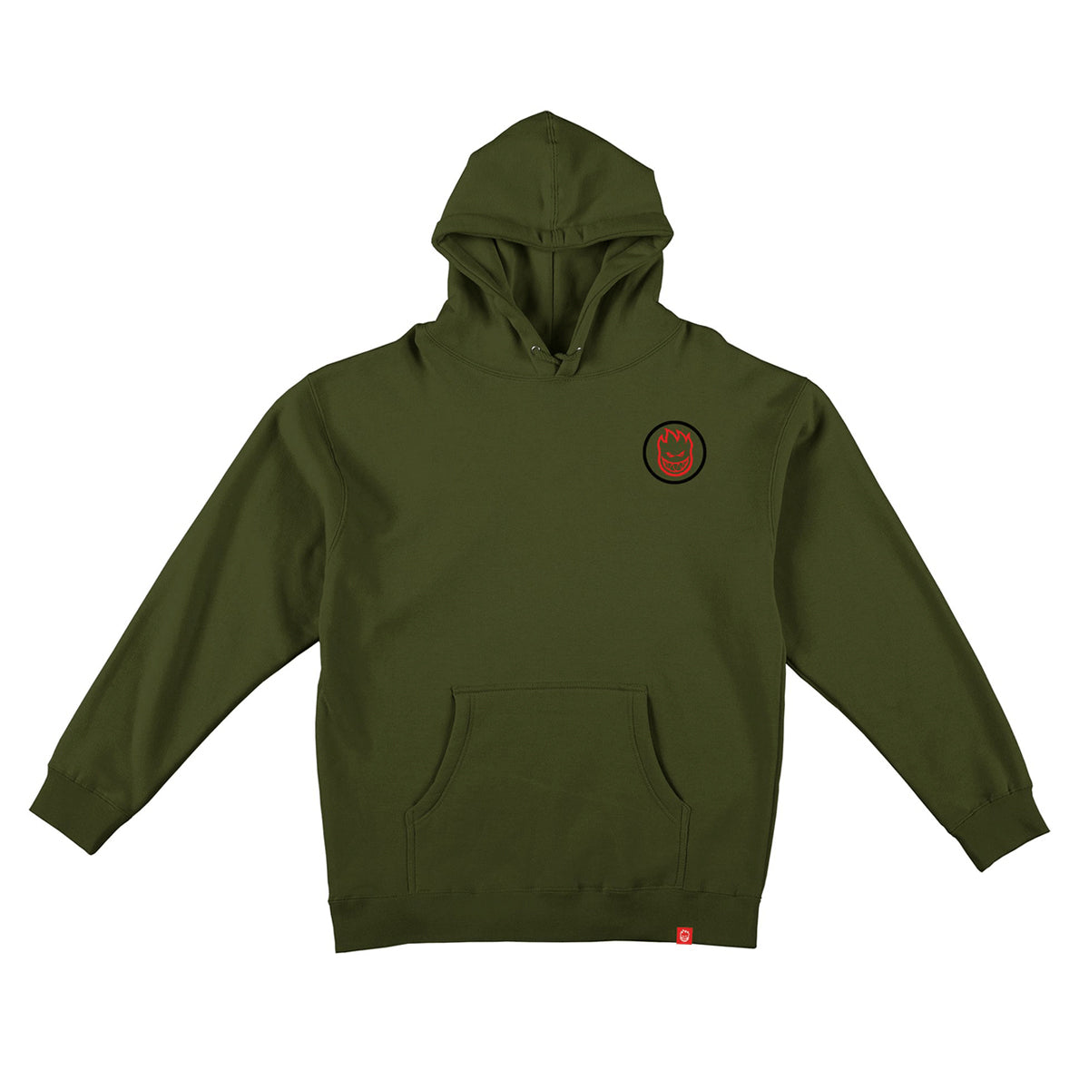 Spitfire Classic Swirl Overlay Hooded Sweatshirt (Army Green) - Apple Valley Emporium