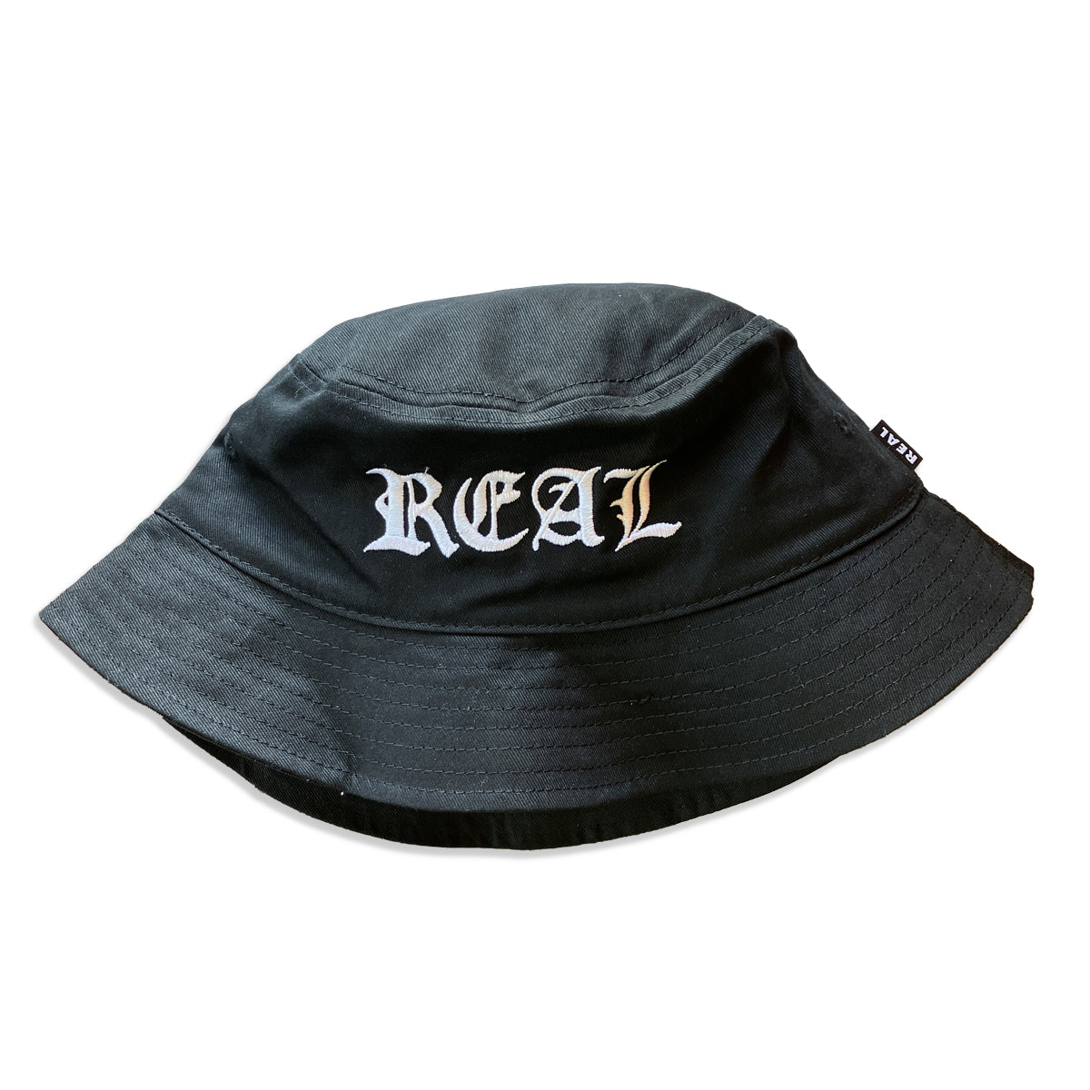 Real Script Bucket Hat (Black) - Apple Valley Emporium