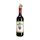 Red Wine Bottle Ornament 4.5" - Apple Valley Emporium