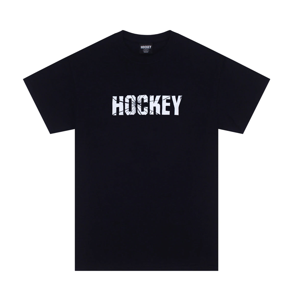 Hockey Shatter Logo Short Sleeve T-Shirt (Black) - Apple Valley Emporium