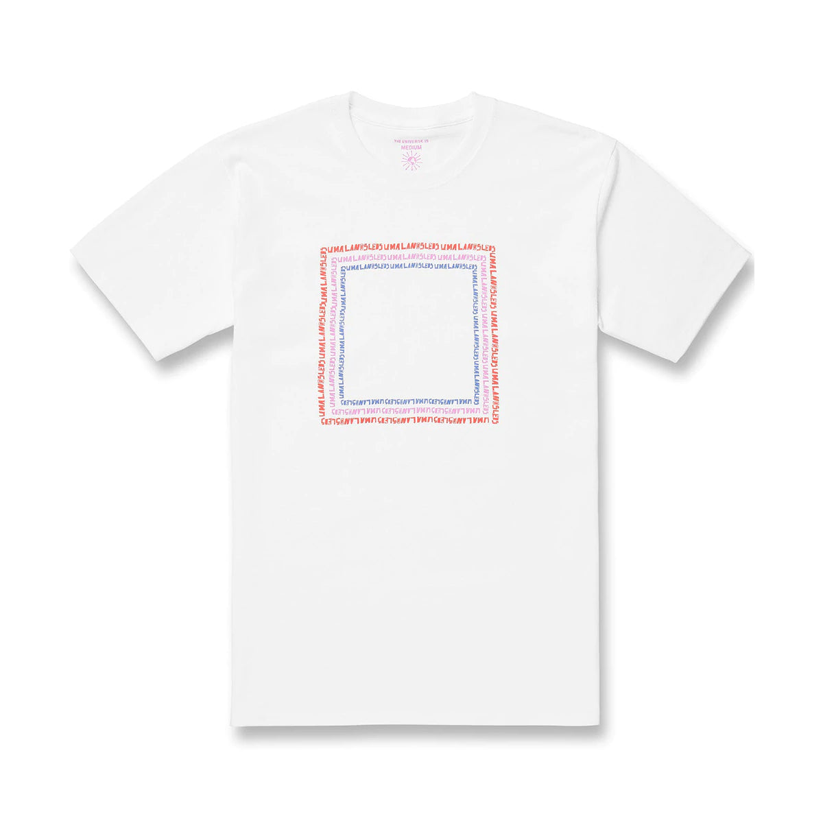 Uma Landsleds Squarecurrent Short Sleeve T-Shirt (White) - Apple Valley Emporium